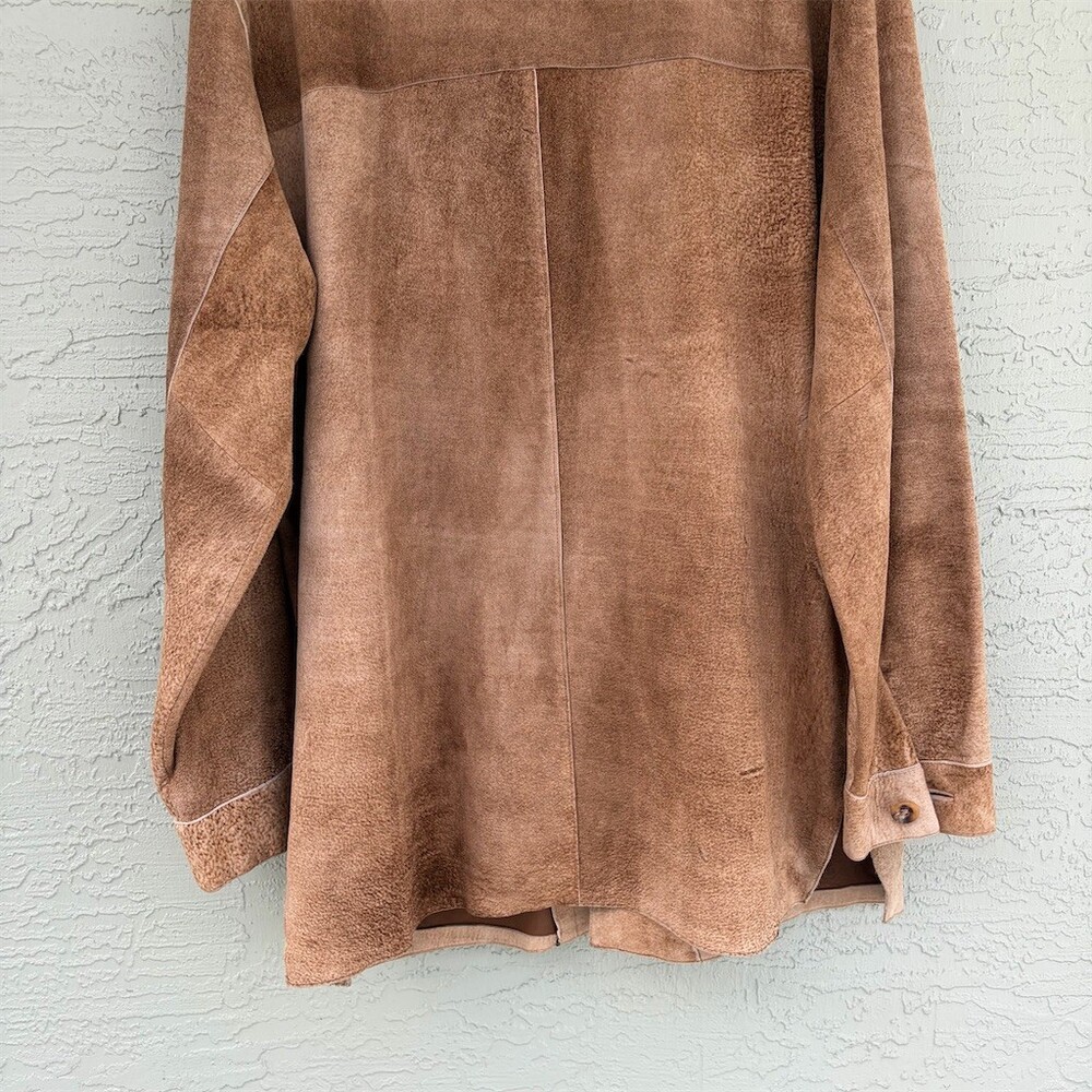 Andrew Marc New York Jacket Men's Size M Brown Button Front Lined Pockets - Picture 5 of 11